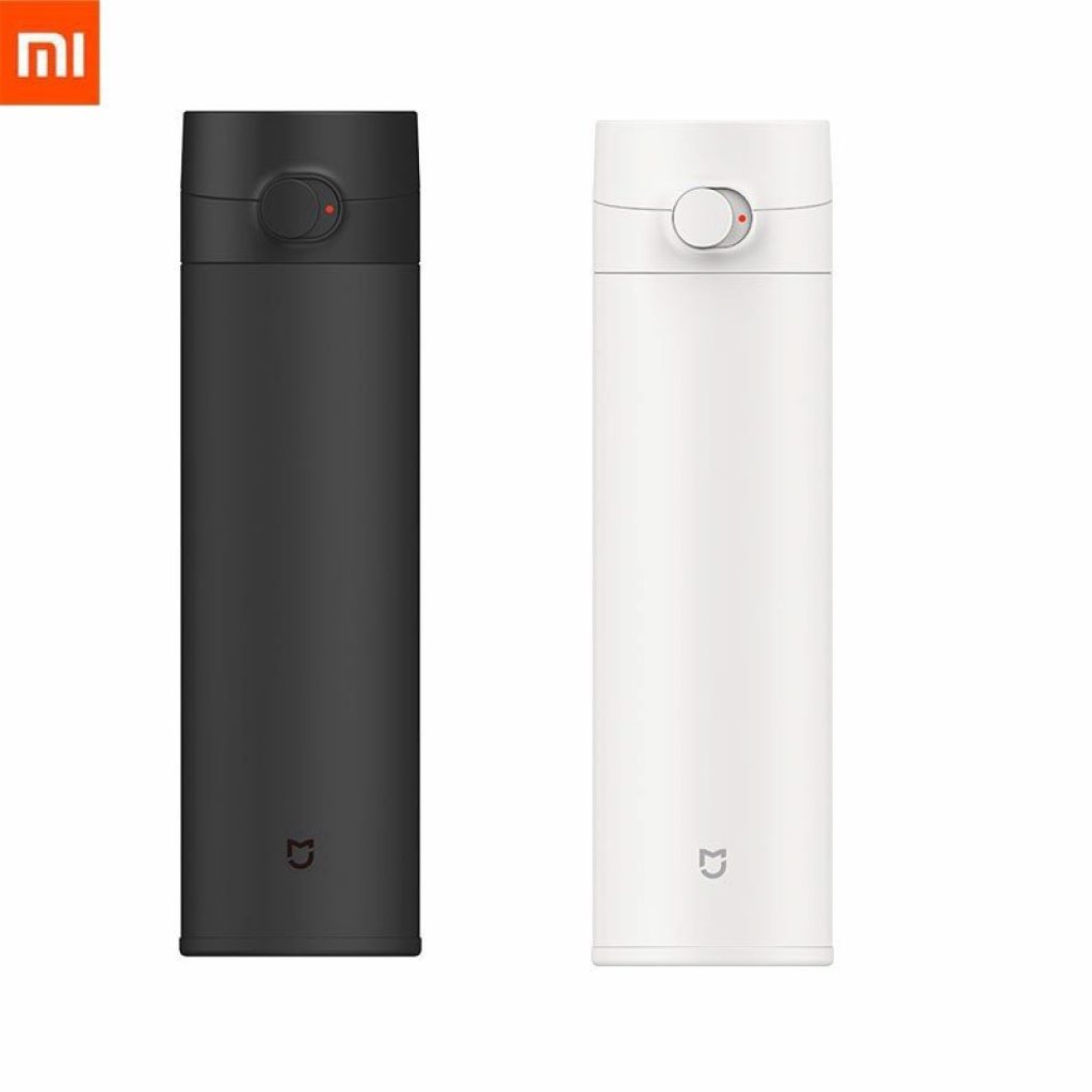 Bình giữ nhiệt Xiaomi Mijia gen2 màu trắng và đen