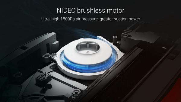 Xiaomi Vacuum Gen 1 sử dụng động cơ NIDEC với lực hút lên đến 1800Pa