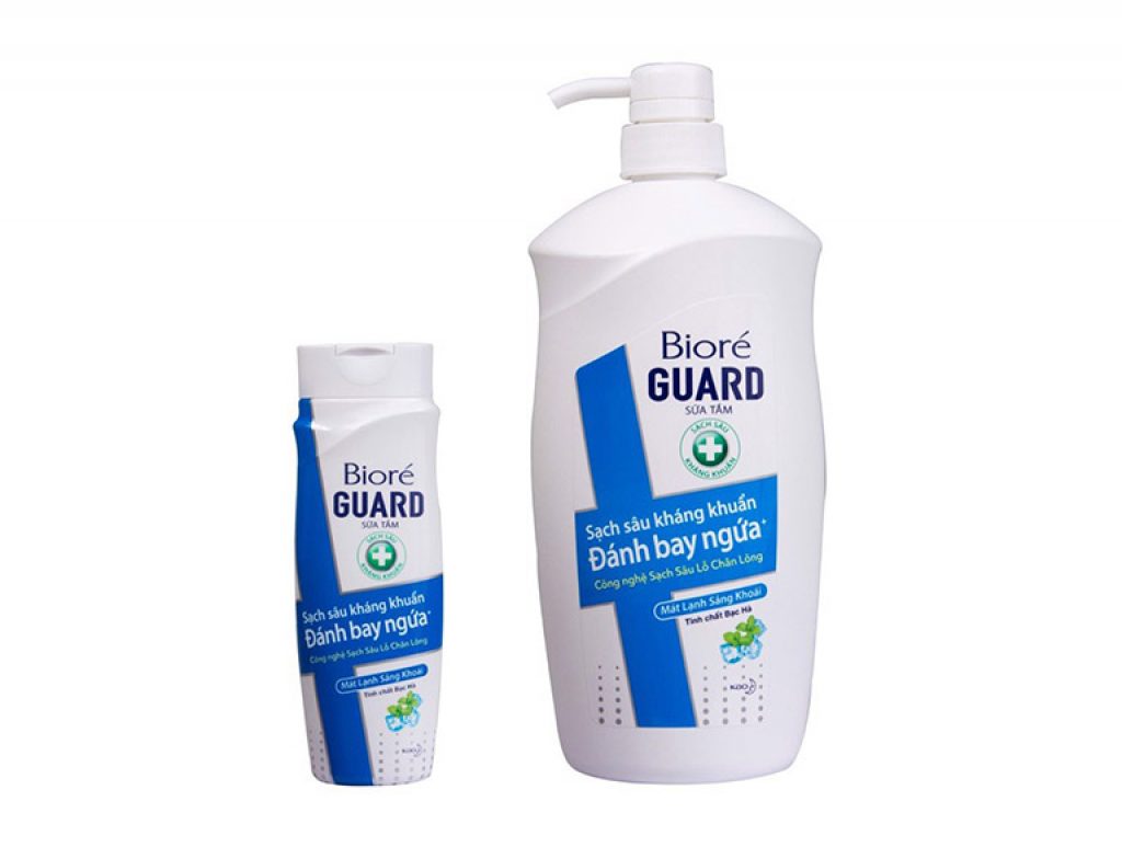 Sữa tắm trị rôm sẩy Biore Guard