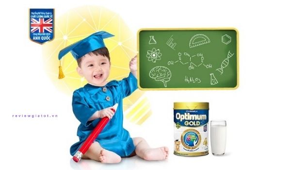 Sữa bột Optimum tăng cường sức đề kháng và trí não cho bé