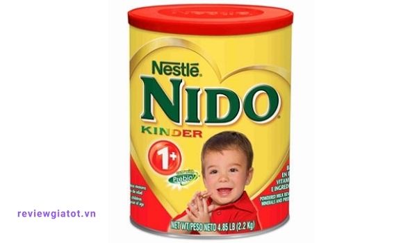 Sữa Nestle Nido nắp đỏ hỗ trợ tăng cân cho các trẻ.