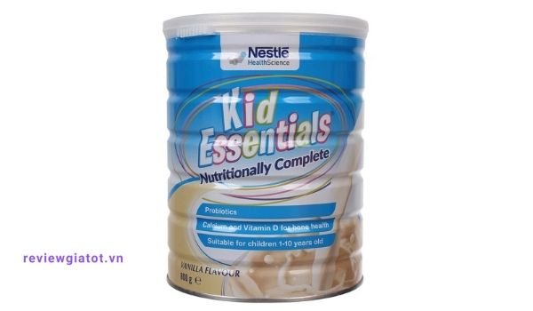 Sản phẩm sữa tăng cân Kid Essentials có chứa tới 27 loại vitamin và khoáng chất quan trọng