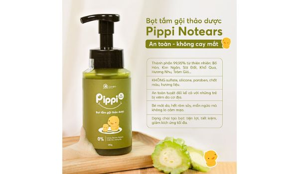 Pippi NoTears - Sữa tắm chống cảm cho bé không cay mắt
